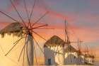Mykonos Windmills, Greece Art Print